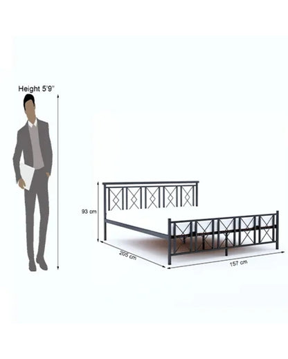 Comfortable and Stylish Bedroom Setup Dreamer Metal Bed