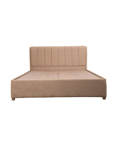 Beautiful Daisy Peach Shade King Size Bed with Storage | 78 x 72 inches