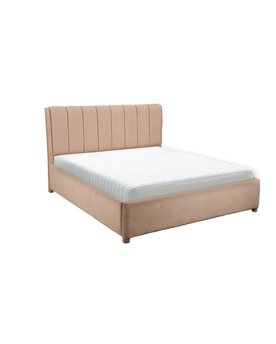 Beautiful Daisy Peach Shade King Size Bed with Storage | 78 x 72 inches