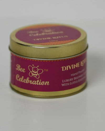 Divine Lotus Scented Jar Candle | Single | 7.6 x 5.1 cm / 3 x 2 inches