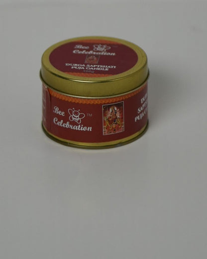 Durga Saptshti Puja Scented Jar Candle with Puja Kit | Single | 7.6 x 5.1 cm / 3 x 2 inches