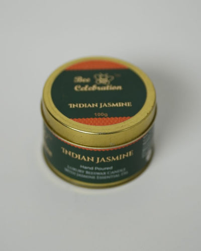 Indian Jasmine Scented Jar Candle | 7.6 x 5.1 cm / 3 x 2 inches