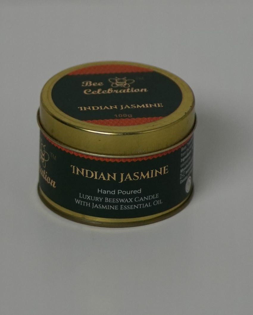 Indian Jasmine Scented Jar Candle | 7.6 x 5.1 cm / 3 x 2 inches