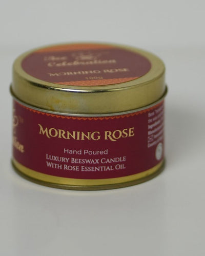 Morning Rose Scented Jar Candle | 7.6 x 5.1 cm / 3 x 2 inches