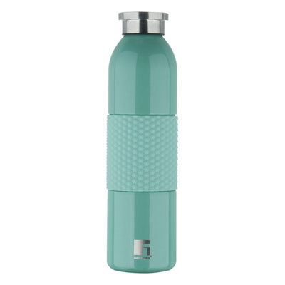 Walking Mid Grip Thermosteel Hot and Cold Double Walled Green Bottle with Copper Inside | 3 x 10 inches