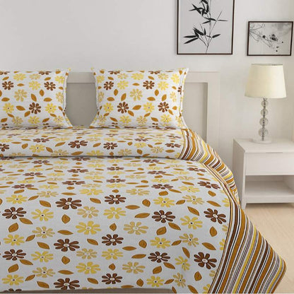 Classy Floral Bedsheet Set with Bag | 160 TC | Set of 4 Default Title