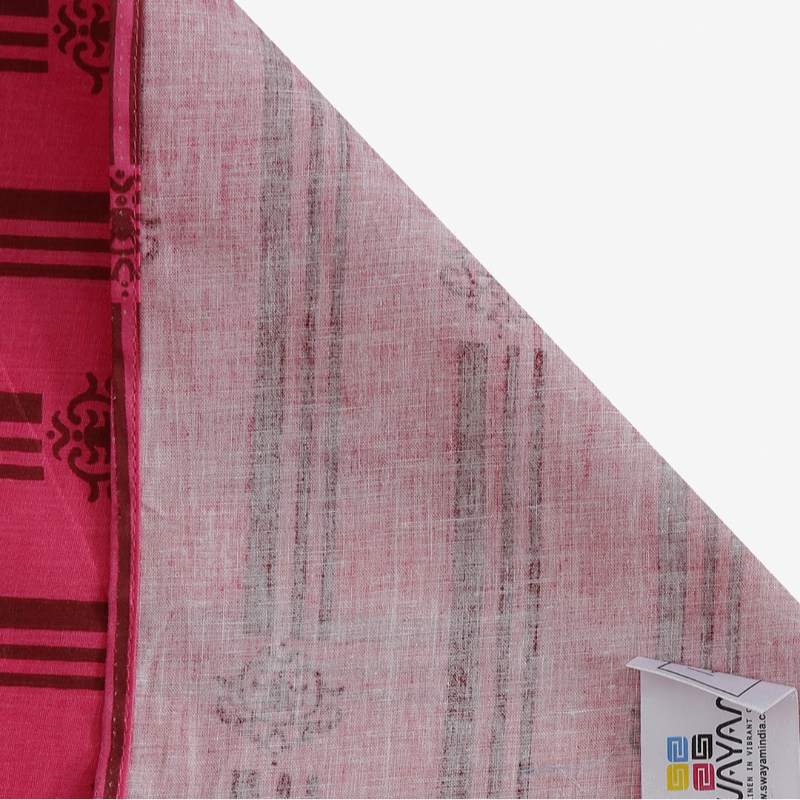 Red Floral Bedsheet Set with Bag | 160 TC | Set of 4 Default Title