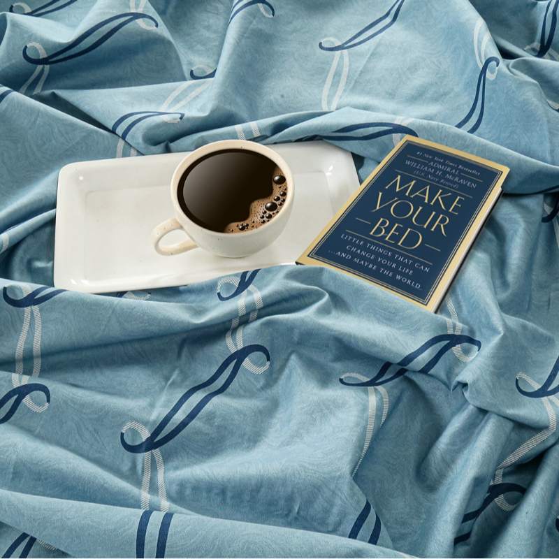 Sky Blue Satin Bedsheet Set with Bag | 250 TC | Set of 4 Default Title