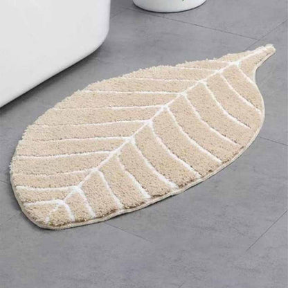 Tufted Leaf Shape Doormat | Single