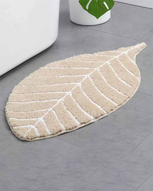 Tufted Leaf Shape Doormat | Single