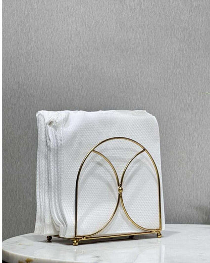 Elegant Pristine Wire Handcrafted Metal Napkin Holder | Set of 2 | 5 x 3 x 6 inches