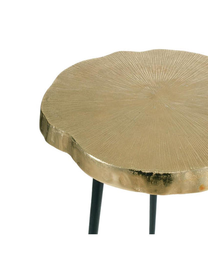 Rustic Sylvan Golden Log-Inspired Side Table | 17 x 22 inches