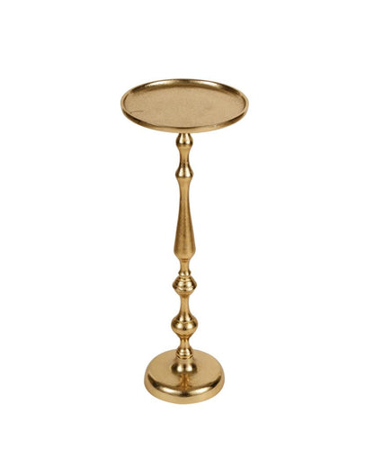 Timeless Classic Curved Golden Side Table | 9 x 22 inches