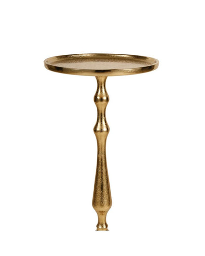 Timeless Classic Curved Golden Side Table | 9 x 22 inches