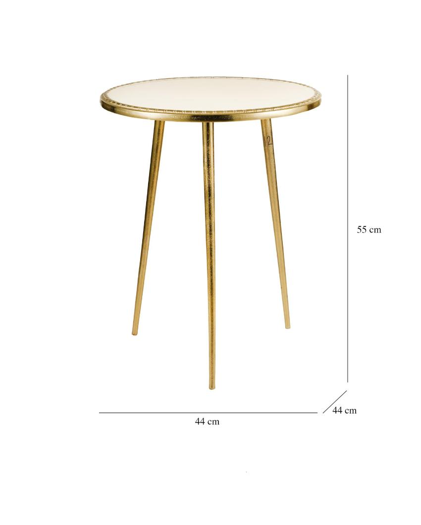 Majestic Classic Design Golden Side Table | 17 x 22 inches