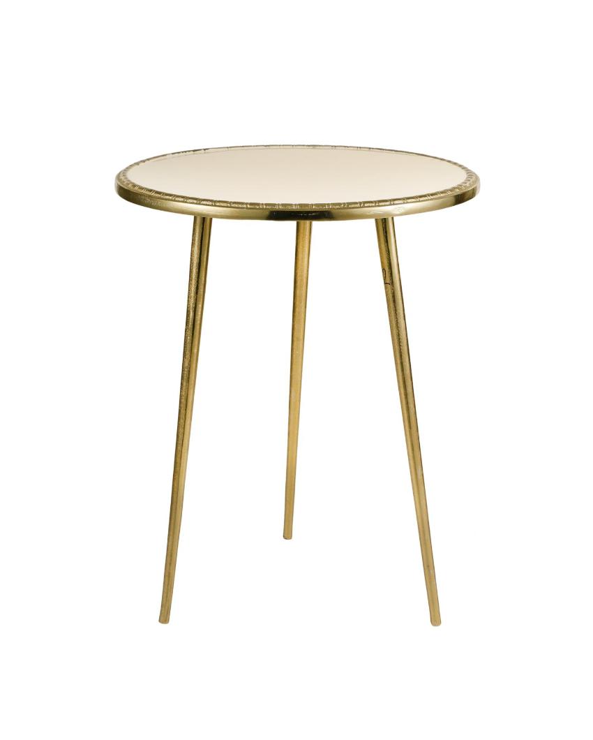 Majestic Classic Design Golden Side Table | 17 x 22 inches