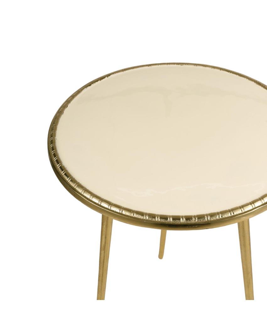 Majestic Classic Design Golden Side Table | 17 x 22 inches