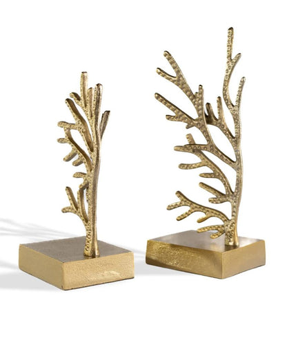 Tree of Life Design Metal Book Ends | Set of 2 | 11 x 2 x 2 inches