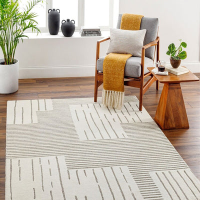 Brook Handtufted Woolen Carpet with Canvas