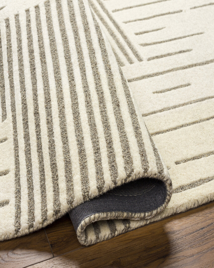 Brook Handtufted Woolen Carpet with Canvas