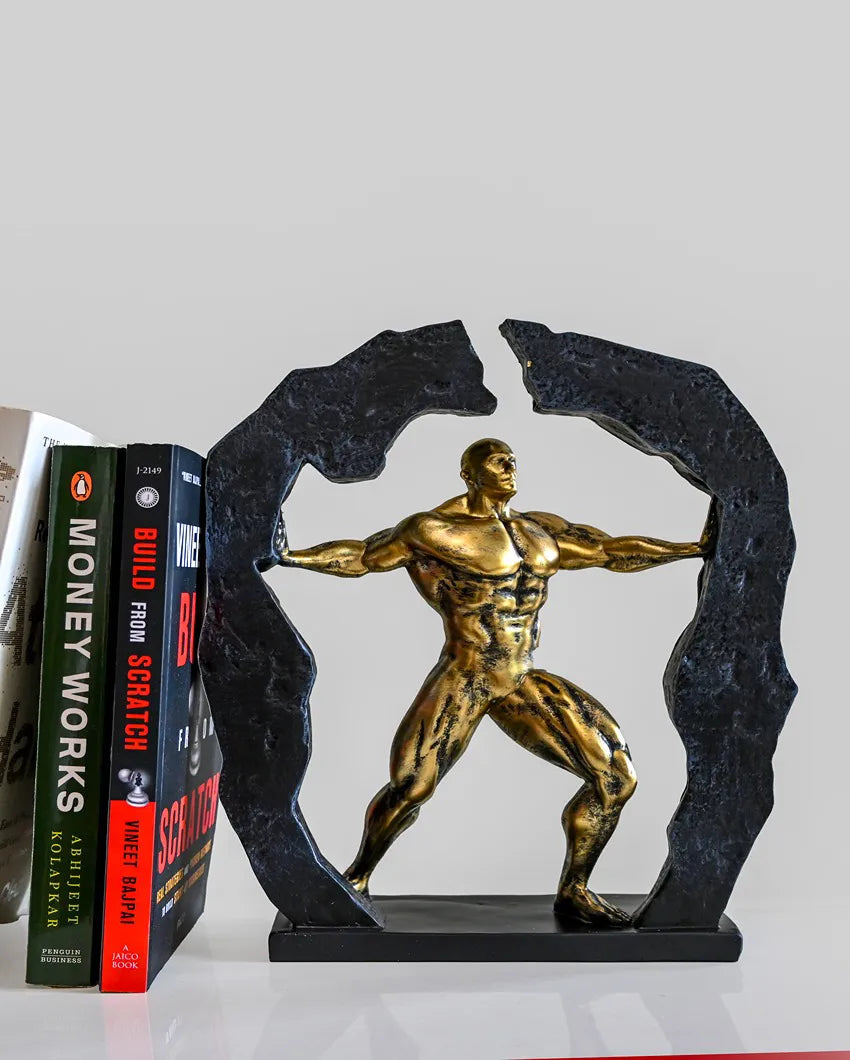 Bold Multicolor Resin Body Builder Figurine | 9 x 4 x 11 inches