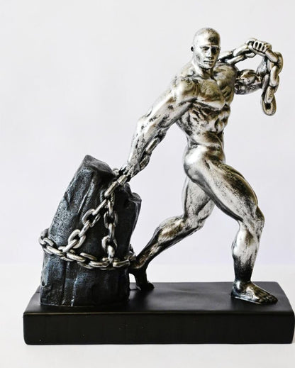 Elite Weightlifting Bodybuilder Figurine Sculpture | 9 x 4 x 11 inches