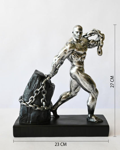 Elite Weightlifting Bodybuilder Figurine Sculpture | 9 x 4 x 11 inches