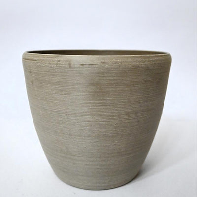 Earth Elegance Matte Brown Minimalist Charm Small Pot | 5 x 6 inches