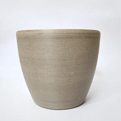 Earth Elegance Matte Brown Minimalist Charm Medium Pot | 7 x 6 inches