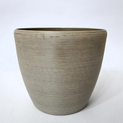 Earth Elegance Matte Brown Minimalist Charm Medium Pot | 7 x 6 inches