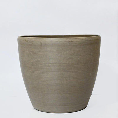 Earth Elegance Matte Brown Minimalist Charm Large Pot | 8 x 7 inches