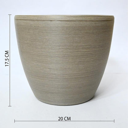 Earth Elegance Matte Brown Minimalist Charm Large Pot | 8 x 7 inches