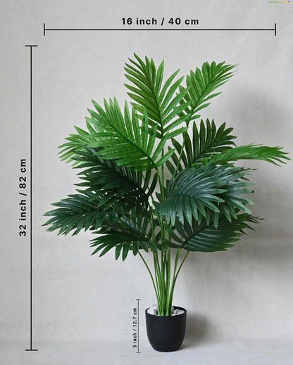 Areca Palm Big Artificial Plant with Pot | 18 Leaves | 3 feet