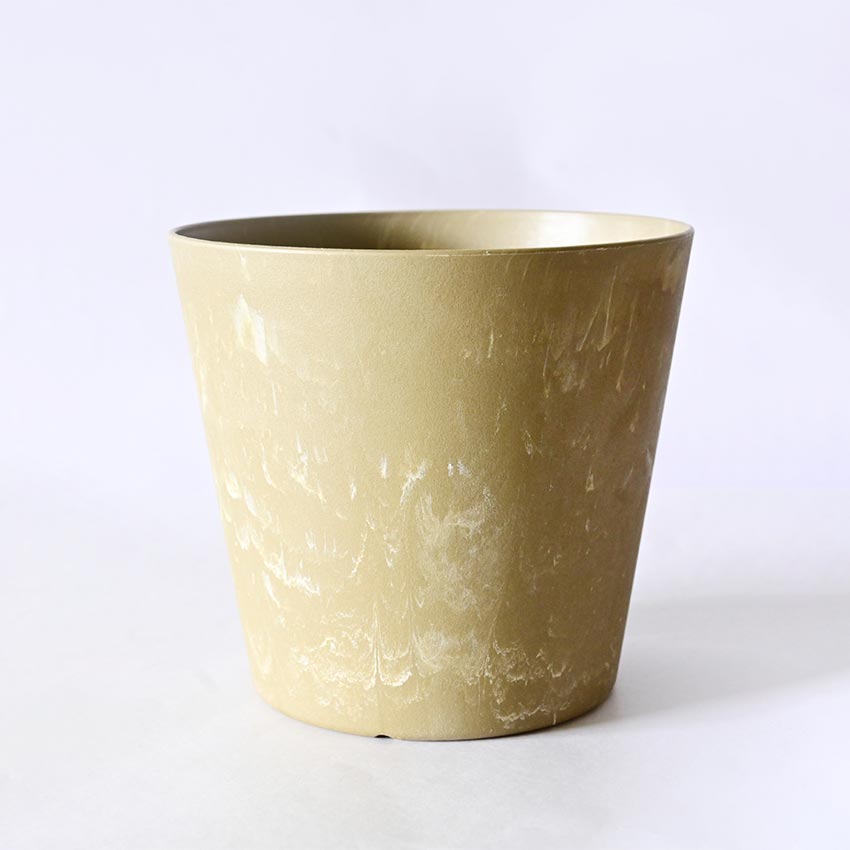 Natural Glow Rose Gold & Yellow Textured Round Pots | 6 x 5 inches