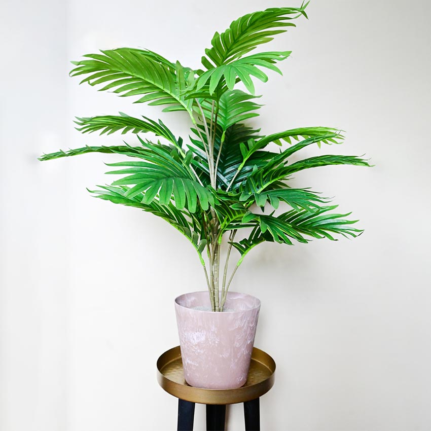 Natural Glow Rose Gold & Yellow Textured Round Pots | 6 x 5 inches