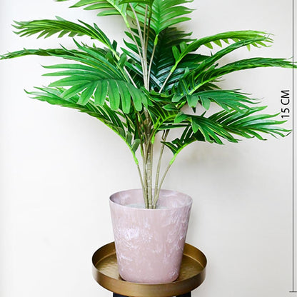 Natural Glow Rose Gold & Yellow Textured Round Pots | 6 x 5 inches