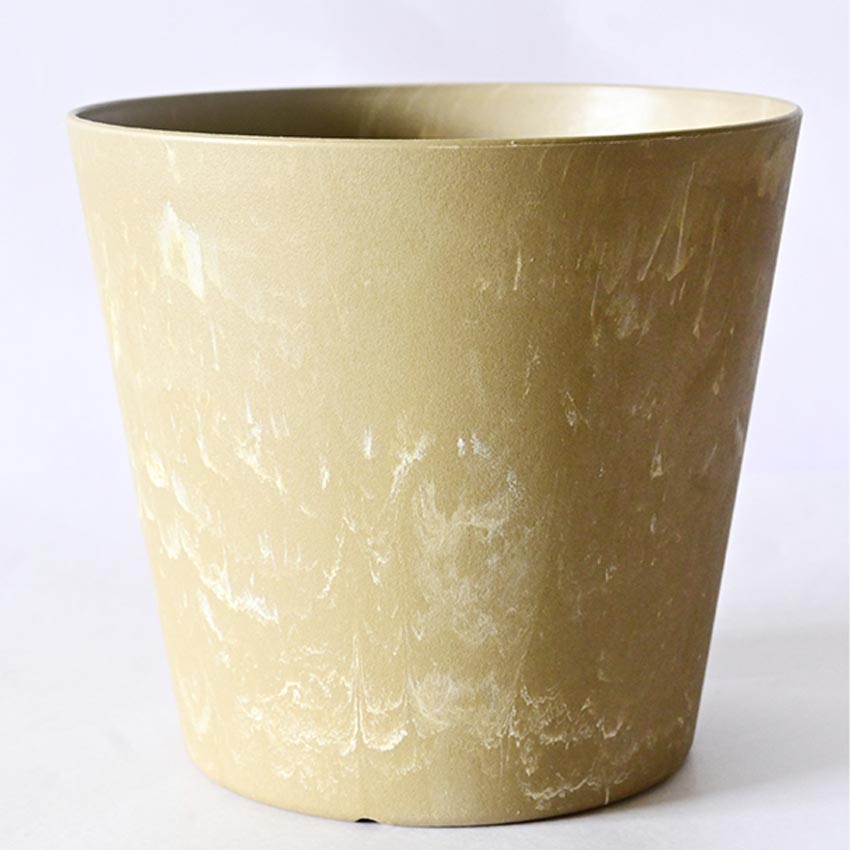 Natural Glow Rose Gold & Yellow Textured Round Pots | 6 x 5 inches