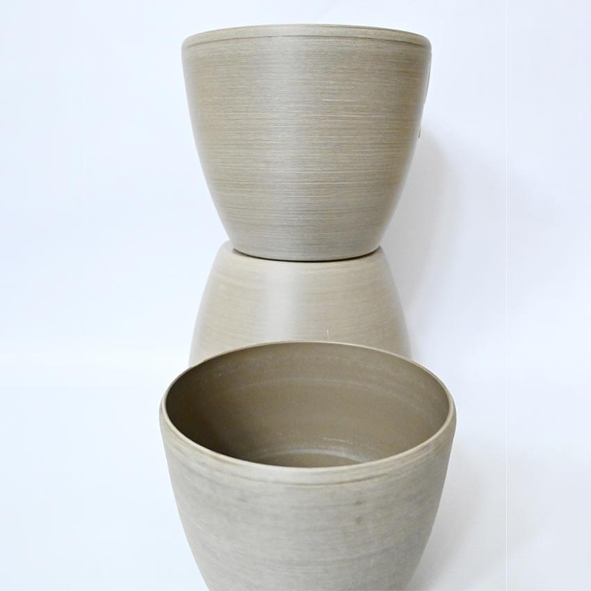 Earth Elegance Matte Brown Minimalist Charm Pots