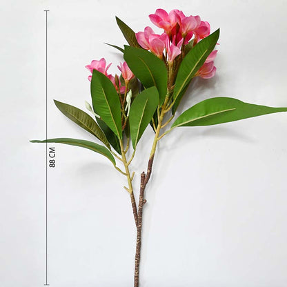 Exquisite Plumeria Frangipani Flower Stick Without Vase | 35 inches