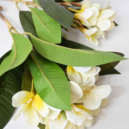 Exquisite Plumeria Frangipani Flower Stick Without Vase | 35 inches