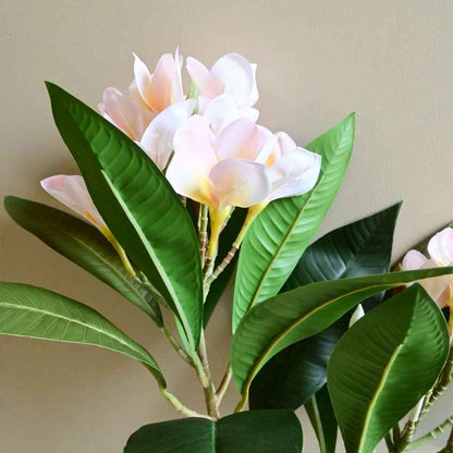 Exquisite Plumeria Frangipani Flower Stick Without Vase | 35 inches