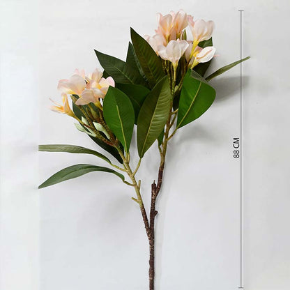 Exquisite Plumeria Frangipani Flower Stick Without Vase | 35 inches