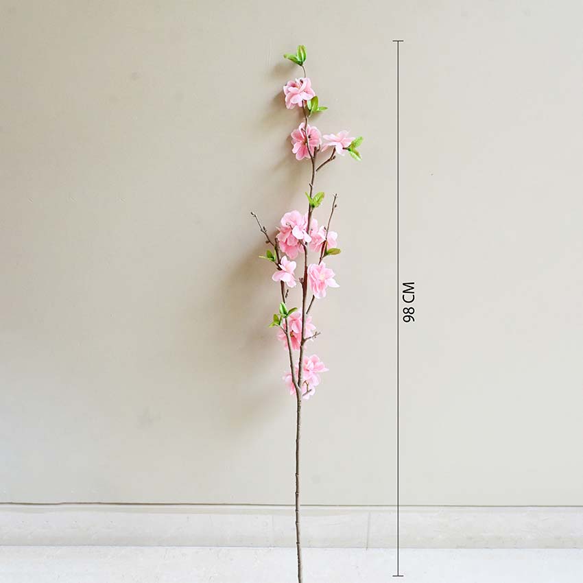 Vibrant Floral Cherry Blossom Stick Without Vase | 39 inches