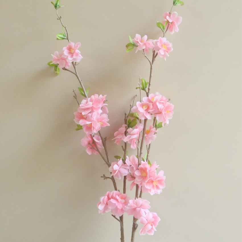 Vibrant Floral Cherry Blossom Stick Without Vase | 39 inches