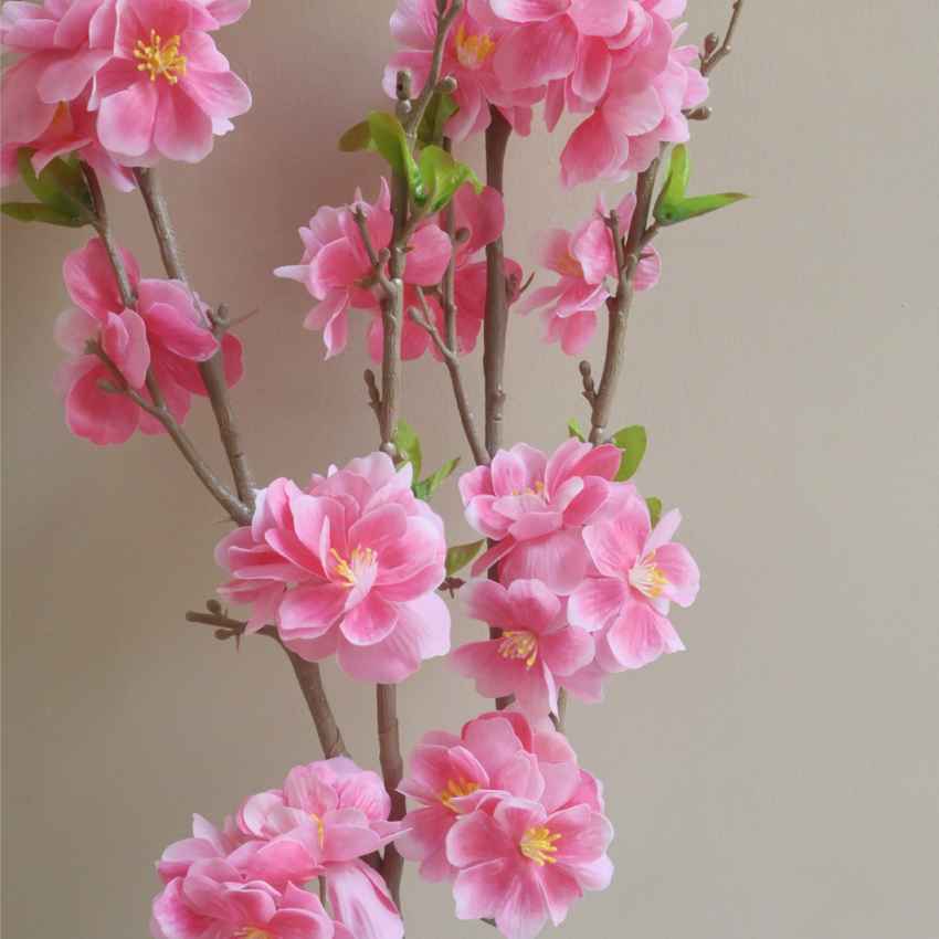 Vibrant Floral Cherry Blossom Stick Without Vase | 39 inches