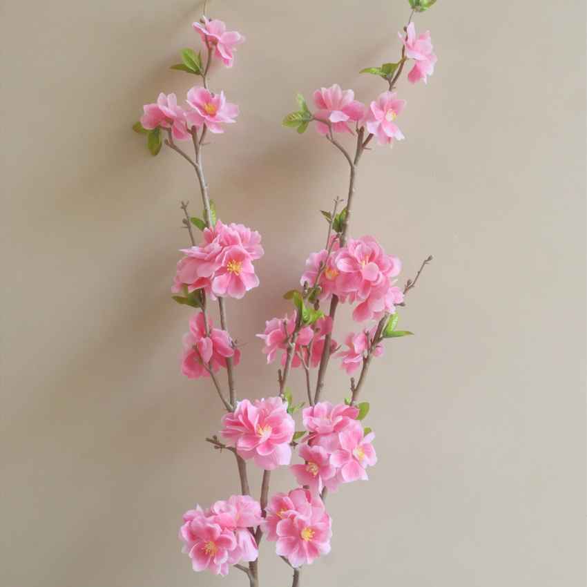 Vibrant Floral Cherry Blossom Stick Without Vase | 39 inches