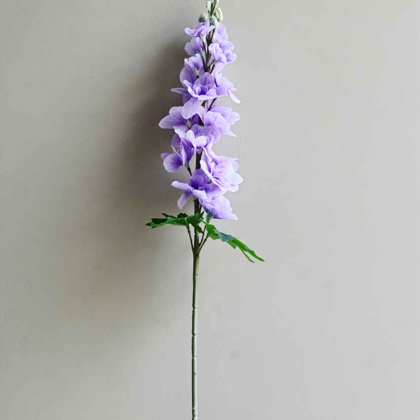 Beautiful Delphinium Flower Stick Without Vase | 33 inches