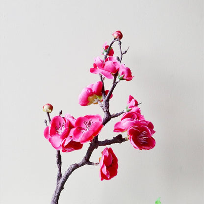 Superior Artificial Plum Blossom Durable Flower Stick Stems Without Vases | Set of 2 | 1.2 Feet