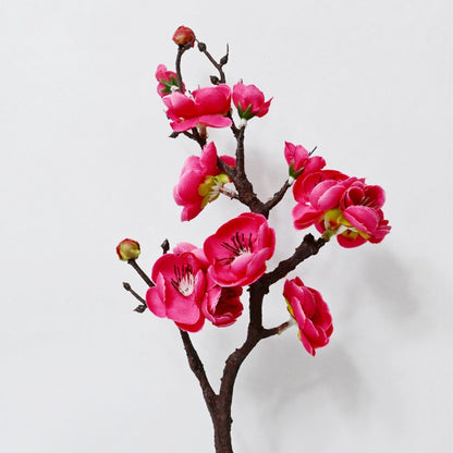 Superior Artificial Plum Blossom Durable Flower Stick Stems Without Vases | Set of 2 | 1.2 Feet