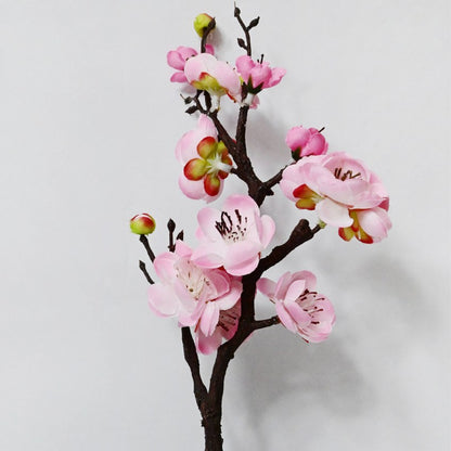 Superior Artificial Plum Blossom Durable Flower Stick Stems Without Vases | Set of 2 | 1.2 Feet